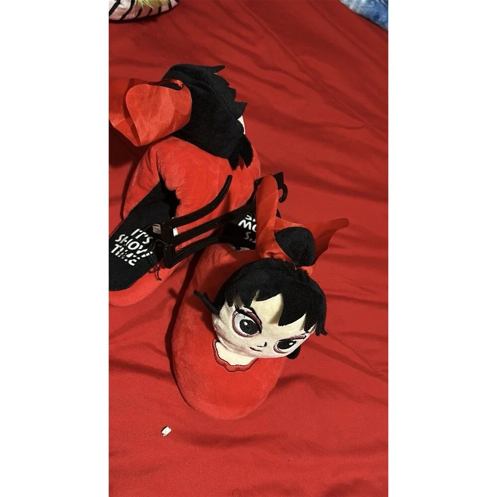 Pantuflas Lydia Deetz Beetlejuice - Vestido Rojo - Talla 11/12 - N de Mujer
